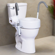 MOBB Healthcare Ultimate Adjustable Toilet Safety Frame, 400lb, All Std Toilets, Universal Fit Steel