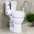 MOBB Healthcare Ultimate Adjustable Toilet Safety Frame, 400lb, All Std Toilets, Universal Fit Steel