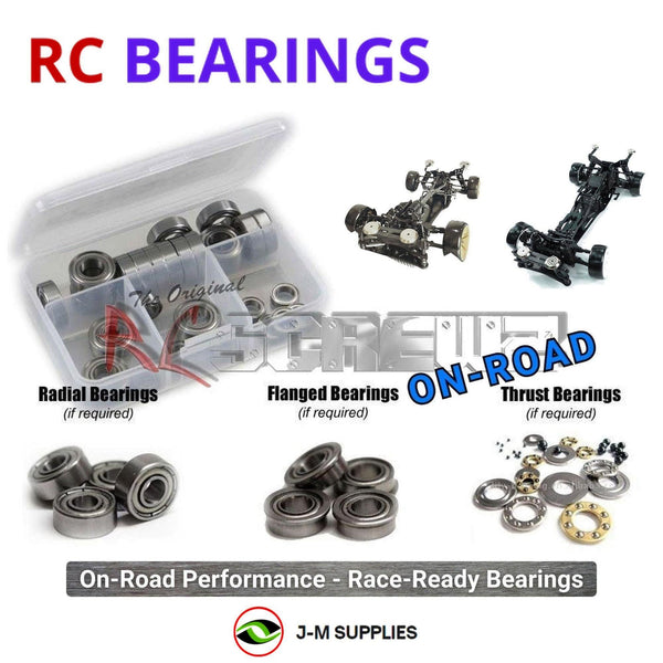 Representative image of an RCScrewZ metal-shielded bearing kit for 3Racing Sakura D5S / D5 MR 1/10 Drift Car; exact bearing sizes and quantities vary by RC model.
