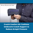 MOBB Healthcare Crutch Comfort Air Cushions, Gray - Alleviates Arms Pit Pressure, Mobility, 300 lbs