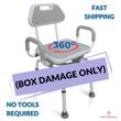 InnoEdge Medical Premium Bathroom 360 SWIVEL Shower Chair Bath Bench Seat - USED-BOX DAMAGE ONLY