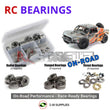Representative image of an RCScrewZ metal-shielded bearing kit for FTX Zorro 1/10 Nitro Trophy Truck; exact bearing sizes and quantities vary by RC model.