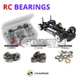 J-M SUPPLIES - RCScrewZ Metal Shielded Bearing Kit 3rac006b for 3 Racing M4/Pro 4wd RC Car | SET -