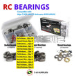 Representative image of an RCScrewZ metal-shielded bearing kit for Align T-REX 600/CF 600-Class Electric Helicopter; exact bearing sizes and quantities vary by RC model.