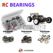 J-M SUPPLIES RC Parts Store - RCScrewZ Metal Shielded Bearing Kit ass032b for Team Associated RC8T / RC8T Factory Team 1/8 Nitro 4WD Off-Road Truggy (#80910, #80915) | SET