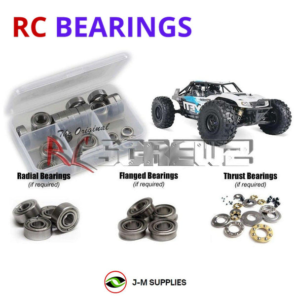 J-M SUPPLIES RC Parts Store - RCScrewZ Metal Shielded Bearing Kit axi014b for Axial Yeti 1/10th 4WD (#90025/26) | SET