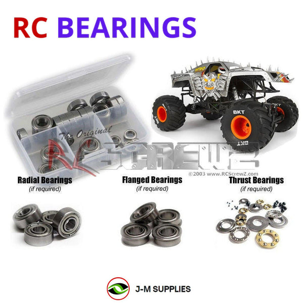 J-M SUPPLIES RC Parts Store - RCScrewZ Metal Shielded Bearing Kit axi025b for Axial Racing SMT10 Max-D #90057 RC Car | SET