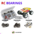 J-M SUPPLIES RC Parts Store - RCScrewZ Metal Shielded Bearing Kit cen029b for CEN Racing MG16 MT 1/16 Monster Truck | SET