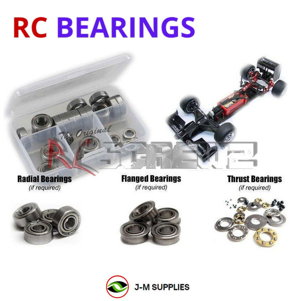 Representative image of an RCScrewZ metal-shielded bearing kit for CRC WTF-1 DS 1/10 Electric On-Road Formula 1 Car (#1502); exact bearing sizes and quantities vary by RC model.