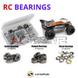 Representative image of an RCScrewZ metal-shielded bearing kit for DHK Hobby Shogun 1/8th Truggy; exact bearing sizes and quantities vary by RC model.