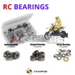 J-M SUPPLIES RC Parts Store - RCScrewZ Metal Shielded Bearing Kit dur031b for Duratrax DX450 EP Motorcycle RC Car | SET
