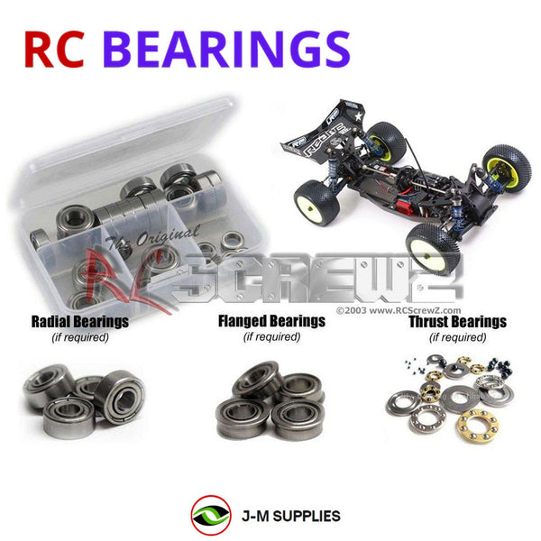 Representative image of an RCScrewZ metal-shielded bearing kit for Team Durango DEX410/V3; exact bearing sizes and quantities vary by RC model.