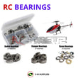 J-M SUPPLIES - RCScrewZ Metal Shielded Bearing Kit gau001b for Gaui Hurricane 550/SE Helicopter RC | SET -
