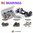Representative image of an RCScrewZ metal-shielded bearing kit for HPI Racing RS4 2 Nitro 1/10 4WD Touring (411, 412, 413); exact bearing sizes and quantities vary by RC model.