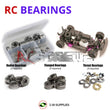 Representative image of an RCScrewZ metal-shielded bearing kit for HPI Racing Nitro RS4 3 .18SS 1/10 Nitro 4WD On-Road Touring Car; exact bearing sizes and quantities vary by RC model.