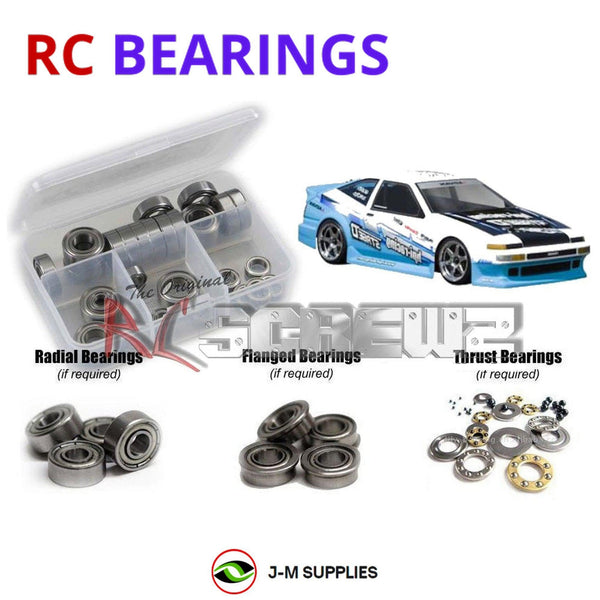 Representative image of an RCScrewZ metal-shielded bearing kit for HPI Sprint 2 Drift 1/10 Electric 4WD Drift Car (750, 752); exact bearing sizes and quantities vary by RC model.