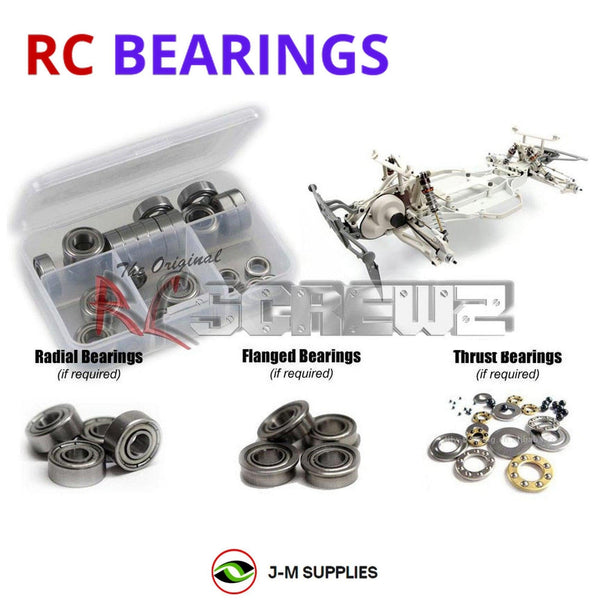 Representative image of an RCScrewZ metal-shielded bearing kit for HPI Blitz ESE 1/10 Electric 2WD Short Course Truck (104558); exact bearing sizes and quantities vary by RC model.