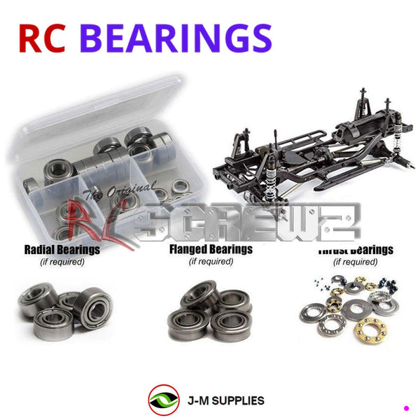 Representative image of an RCScrewZ metal-shielded bearing kit for HPI Venture SBK Scale Builder 1/10 Electric 4WD Crawler (117255); exact bearing sizes and quantities vary by RC model.