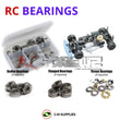 Representative image of an RCScrewZ metal-shielded bearing kit for Kyosho V-One S 1/10 Nitro 4WD Touring Car (31241); exact bearing sizes and quantities vary by RC model.
