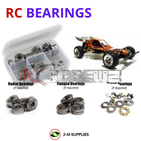 J-M SUPPLIES RC Parts Store - RCScrewZ Metal Shielded Bearing Kit kyo012b for Kyosho Javelin Vintage Series 1/10 Electric 4WD Off-Road Buggy (30618B) | UPG