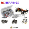 J-M SUPPLIES - RCScrewZ Metal Shielded Bearing Kit kyo012b for Kyosho Javelin Vintage/#30618B RC Car | SET -
