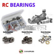 Representative image of an RCScrewZ metal-shielded bearing kit for Kyosho Racing Cart 10 Vintage Nitro Racing Kart (4795200); exact bearing sizes and quantities vary by RC model.