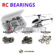 J-M SUPPLIES RC Parts Store - RCScrewZ Metal Shielded Bearing Kit kyo090b for Kyosho Concept 30 DX/SE Class 30 Nitro RC Helicopter (4089) | PRO
