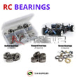 Representative image of an RCScrewZ metal-shielded bearing kit for Kyosho V-One RRR Evo2 1/10 Nitro 4WD Car (31262); exact bearing sizes and quantities vary by RC model.