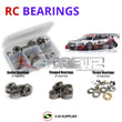 Representative image of an RCScrewZ metal-shielded bearing kit for Kyosho PureTen GP Fazer 1/10 Nitro 4WD Touring Car (31396); exact bearing sizes and quantities vary by RC model.