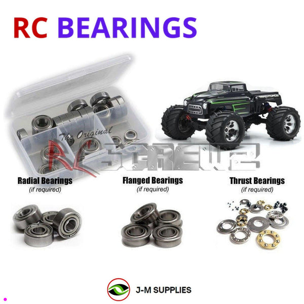 Representative image of an RCScrewZ metal-shielded bearing kit for Kyosho Mad Force Kruiser 2.0 GP 1/8 Nitro 4WD Truck (31229); exact bearing sizes and quantities vary by RC model.