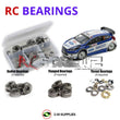Representative image of an RCScrewZ metal-shielded bearing kit for Kyosho DRX VE 1/9 Electric Brushless 4WD Rally (30879); exact bearing sizes and quantities vary by RC model.