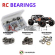 Representative image of an RCScrewZ metal-shielded bearing kit for Kyosho FO-XX 2.0 1/8 Nitro 4WD Monster Truck (33154); exact bearing sizes and quantities vary by RC model.