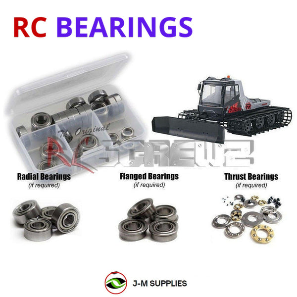 Representative image of an RCScrewZ metal-shielded bearing kit for Kyosho Blizzard FR / 2.0 1/12 Electric Tracked (34901, 34902); exact bearing sizes and quantities vary by RC model.