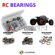 J-M SUPPLIES - RCScrewZ Metal Shielded Bearing Kit los054b for Losi Night Crawler 1/10th (LOSB0104) RC | SET -