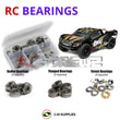 J-M SUPPLIES RC Parts Store - RCScrewZ Metal Shielded Bearing Kit los096b for Losi TENACITY SCT RTR Brushless with AVC 1/10 Electric 4WD Short Course Truck (LOS03010) | PRO