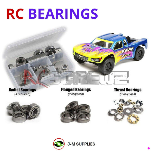 J-M SUPPLIES RC Parts Store - RCScrewZ Metal Shielded Bearing Kit los099b for Team Losi Racing 22SCT 3.0 MM Race Kit 1/10 Electric 2WD Short Course Truck (TLR03009) | SET