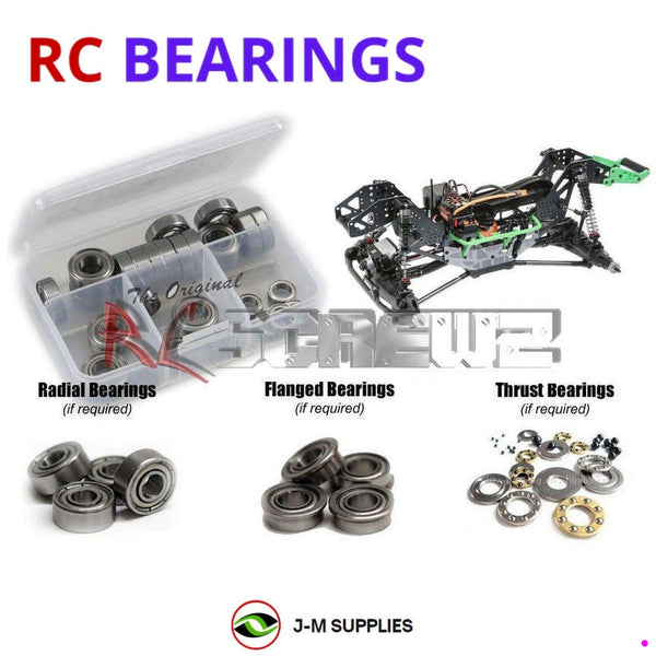 J-M SUPPLIES RC Parts Store - RCScrewZ Metal Shielded Bearing Kit los124b for Losi LMT 4WD Solid Axle Monster Truck Roller 1/8 Electric Monster Truck (LOS04022) | RCX