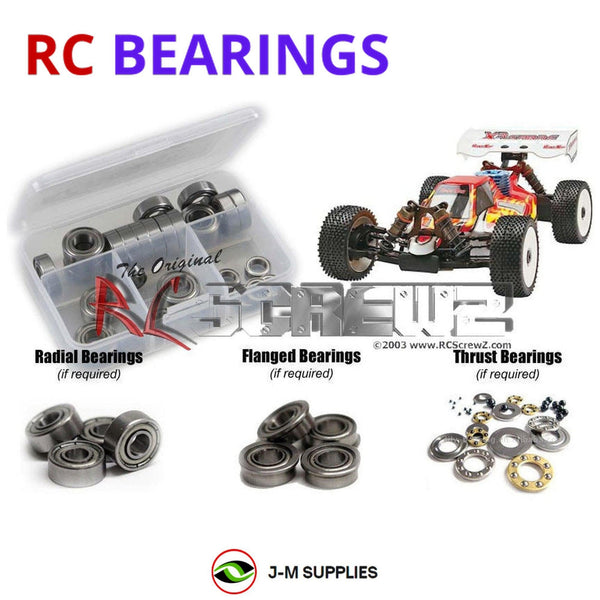 J-M SUPPLIES RC Parts Store - RCScrewZ Metal Shielded Bearing Kit ofn007b for Ofna X3 Sabre RTR/Pro #34930 RC Car | SET