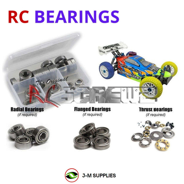 J-M SUPPLIES RC Parts Store - RCScrewZ Metal Shielded Bearing Kit ofn011b for Ofna MBX Pro 1/8th Buggy RC Car | SET