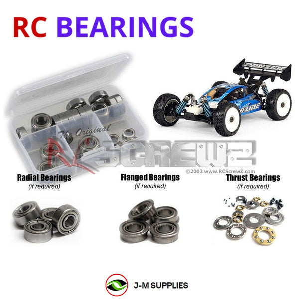 J-M SUPPLIES RC Parts Store - RCScrewZ Metal Shielded Bearing Kit ofn048b for Ofna Hyper 9 1/8th Buggy RC Car | PRO