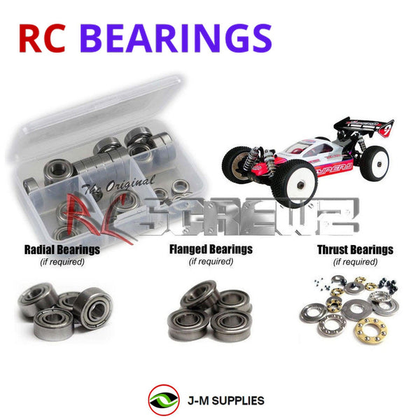 J-M SUPPLIES RC Parts Store - RCScrewZ Metal Shielded Bearing Kit ofn051b for Ofna Hyper 9e/Bump Edition 1/8th RC Car | SET