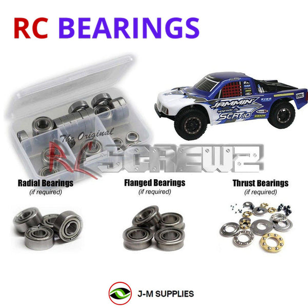 J-M SUPPLIES RC Parts Store - RCScrewZ Metal Shielded Bearing Kit ofn059b for Ofna/Jammin SCRT-10 RC Car | SET