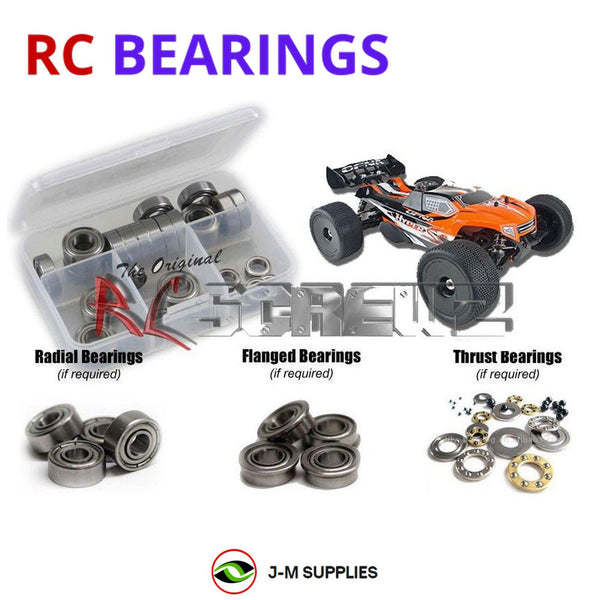 J-M SUPPLIES RC Parts Store - RCScrewZ Metal Shielded Bearing Kit ofn069b for Ofna Hyper SS Nitro Truggy 1/8th RC | SET