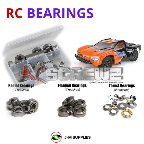 J-M SUPPLIES RC Parts Store - RCScrewZ Metal Shielded Bearing Kit ofn084b for Ofna/Hobao Hyper 8SCe 1/8th RC Car | SET