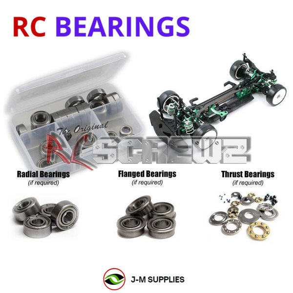 J-M SUPPLIES RC Parts Store - RCScrewZ Metal Shielded Bearing Kit ofn087b for Ofna/Hobao Hyper H4e 4wd 1/10th RC Car | SET