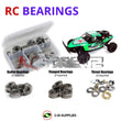 J-M SUPPLIES RC Parts Store - RCScrewZ Metal Shielded Bearing Kit rcr038b for Redcat Racing Sandstorm Buggy 1/10 Electric 4WD Desert Buggy | SET