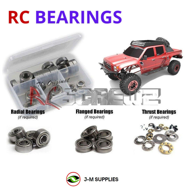 J-M SUPPLIES RC Parts Store - RCScrewZ Metal Shielded Bearing Kit rcr063b for RedCat Racing Clawback 1/5th Rock Crawler | SET