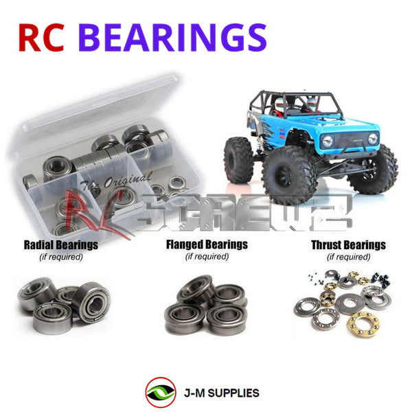J-M SUPPLIES RC Parts Store - RCScrewZ Metal Shielded Bearing Kit rer069b for Redcat Racing Wendigo 1/10 Electric Brushless 4WD Rock Racer Crawler Rock Racer (RER12890) | SET