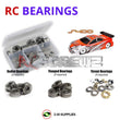 Representative image of an RCScrewZ metal-shielded bearing kit for Serpent S400 1/10 Electric Touring Car (#401001); exact bearing sizes and quantities vary by RC model.