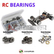 Representative image of an RCScrewZ metal-shielded bearing kit for Serpent 966e 1/8 Onroad Electric Car (#904000); exact bearing sizes and quantities vary by RC model.